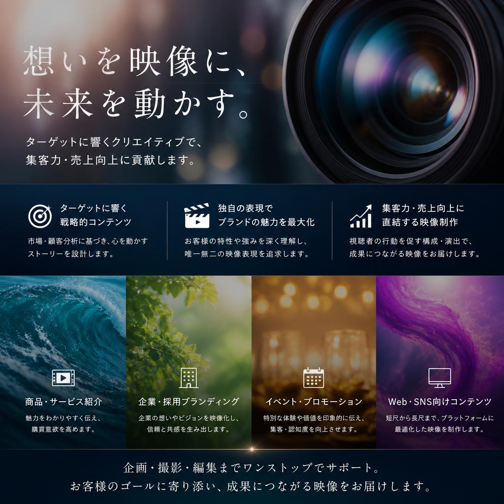 魅力的なコンテンツ制作で訴求力アップ