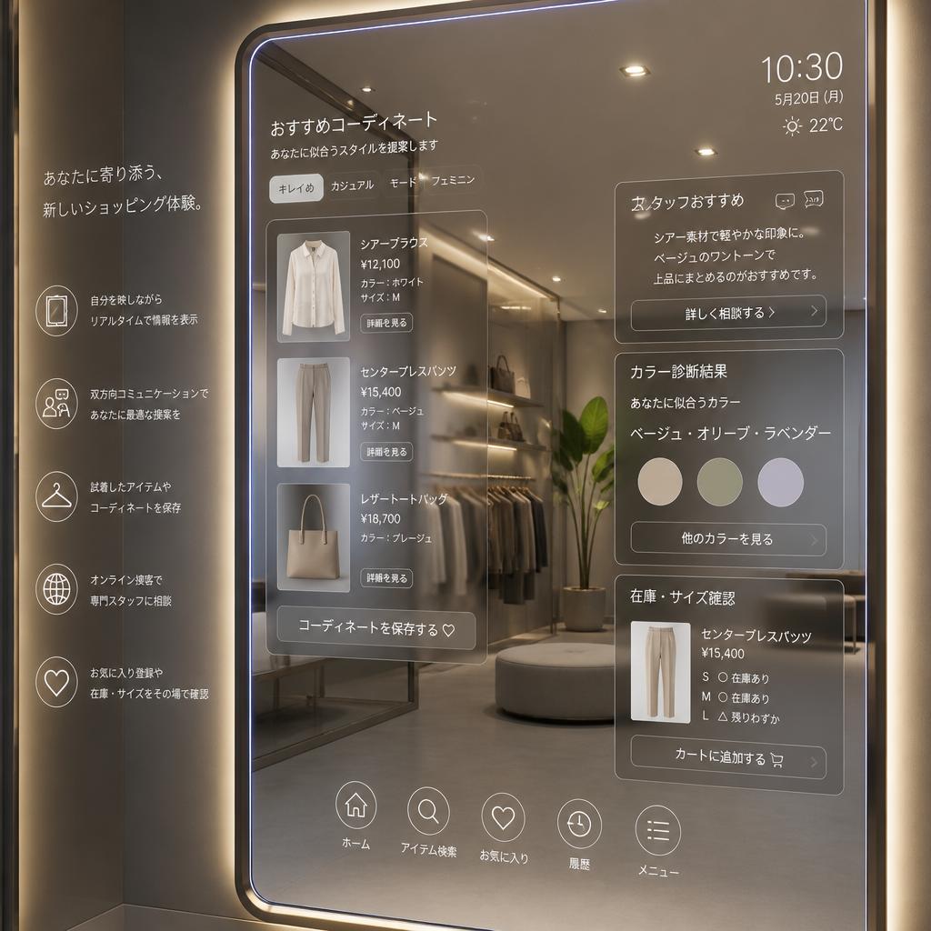 スマートミラーで実現するインタラクティブな体験
