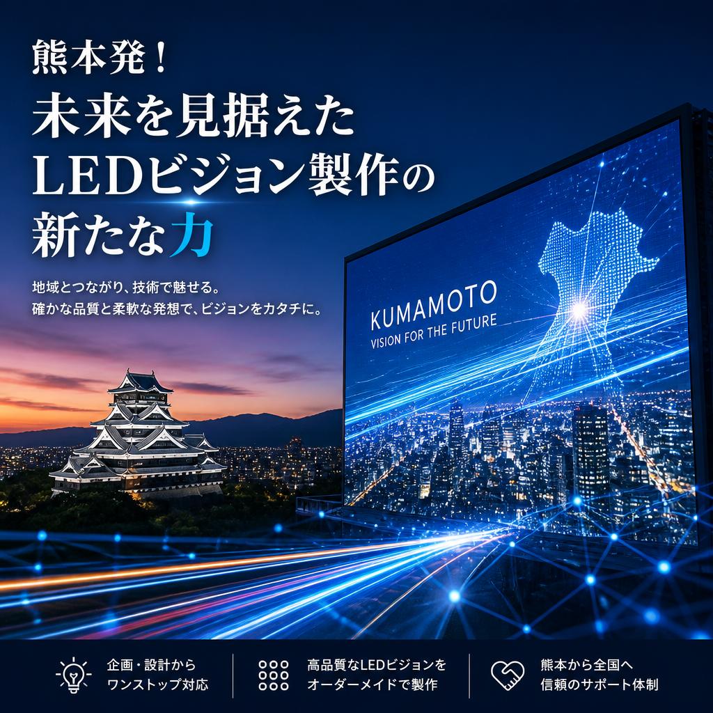 熊本発！未来を見据えたLEDビジョン製作の新たな力