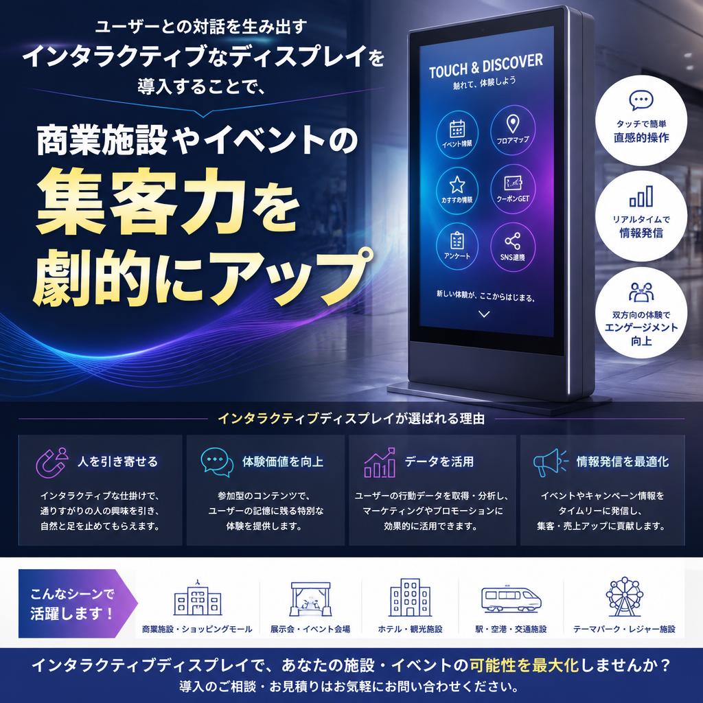 インタラクティブサイネージの可能性
