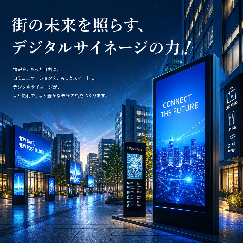 街の未来を照らす、デジタルサイネージの力！