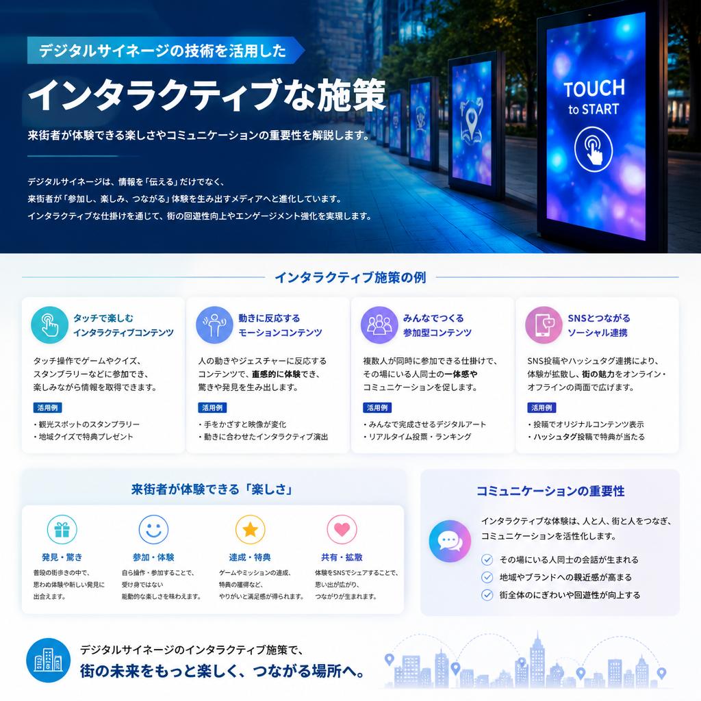インタラクティブな体験で街を盛り上げる