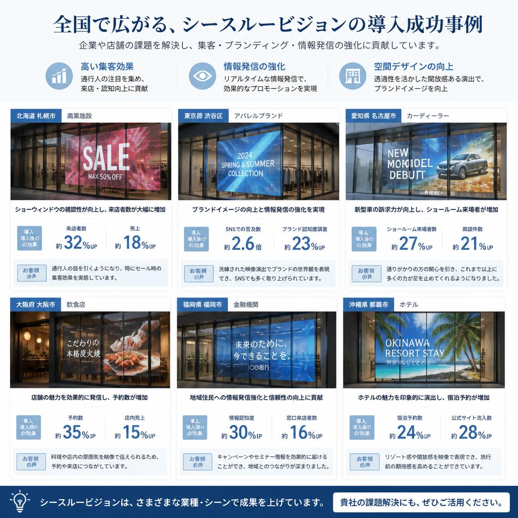 成功事例：シースルービジョンの導入実績