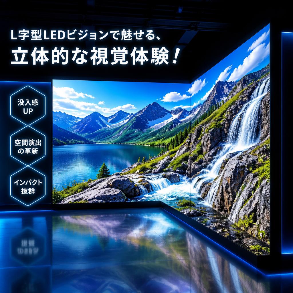 L字型LEDビジョンで魅せる、立体的な視覚体験！