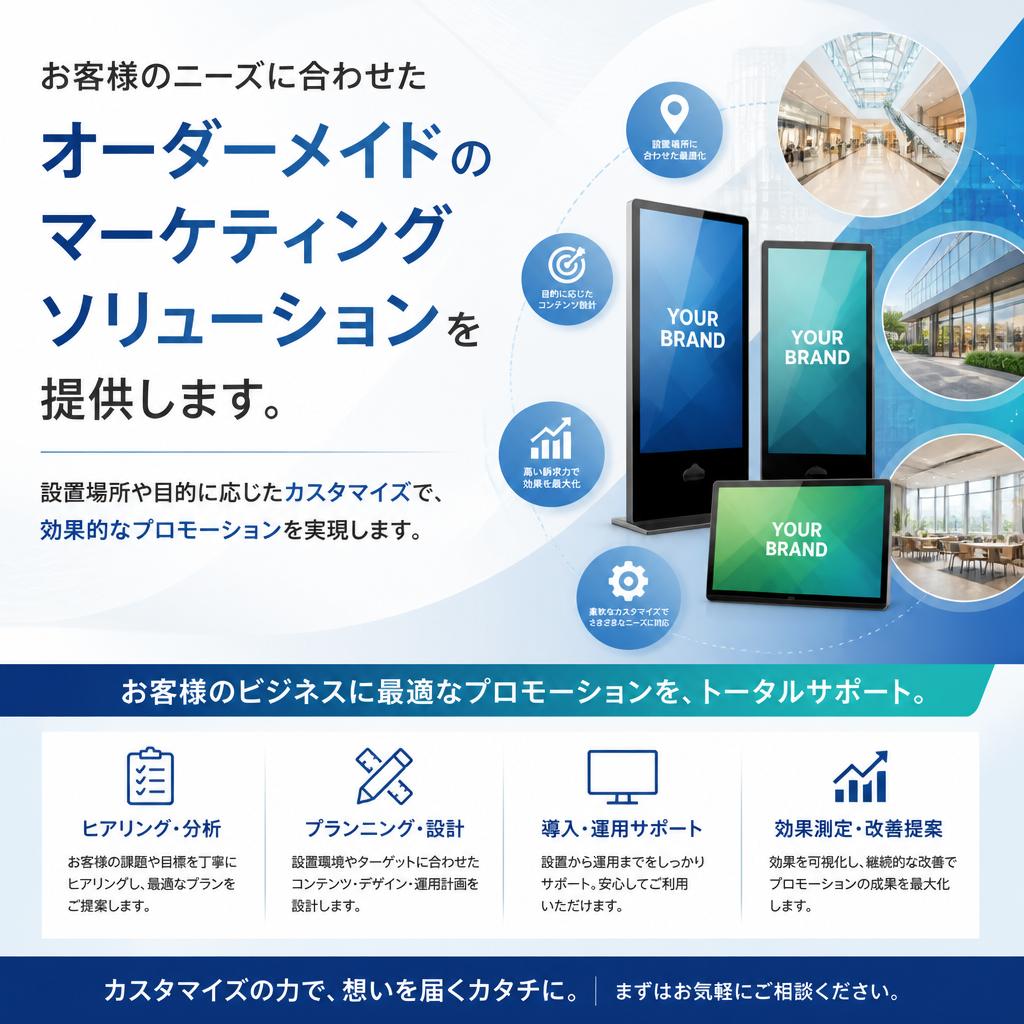 柔軟なマーケティングソリューション