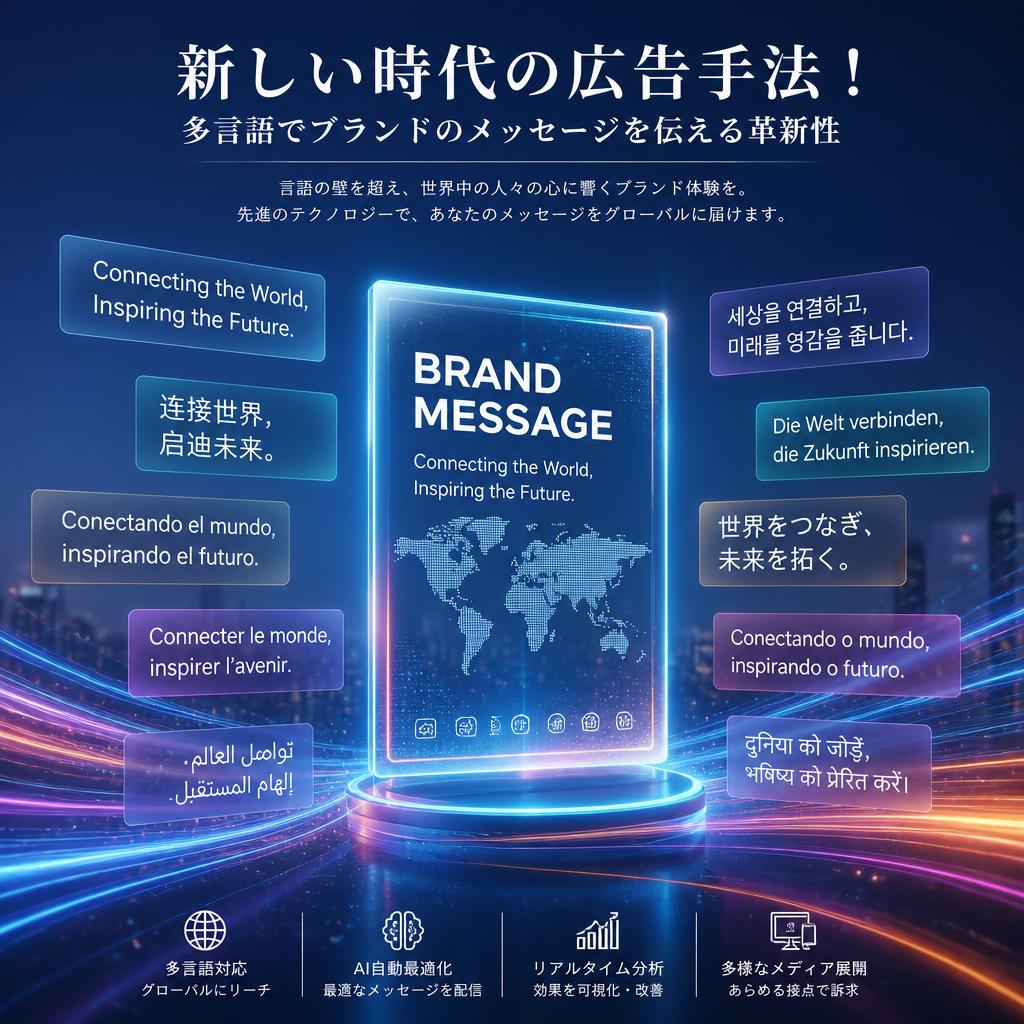 新しい時代の広告手法！多言語でブランドのメッセージを伝える革新性