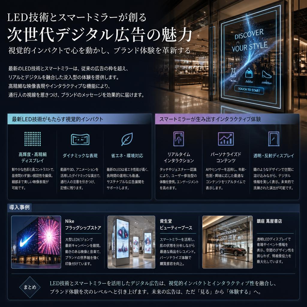 LEDとスマートミラーの新技術