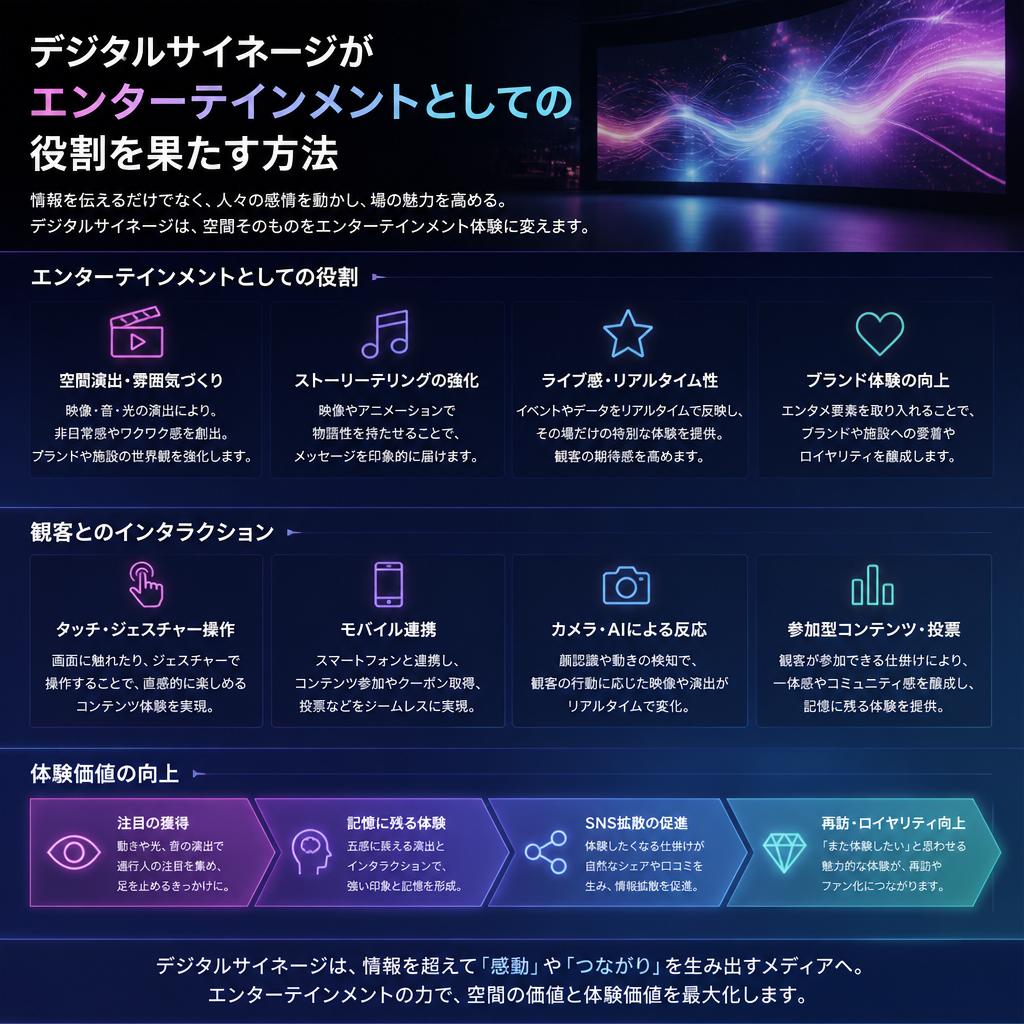 エンターテインメントとしてのデジタルサイネージ