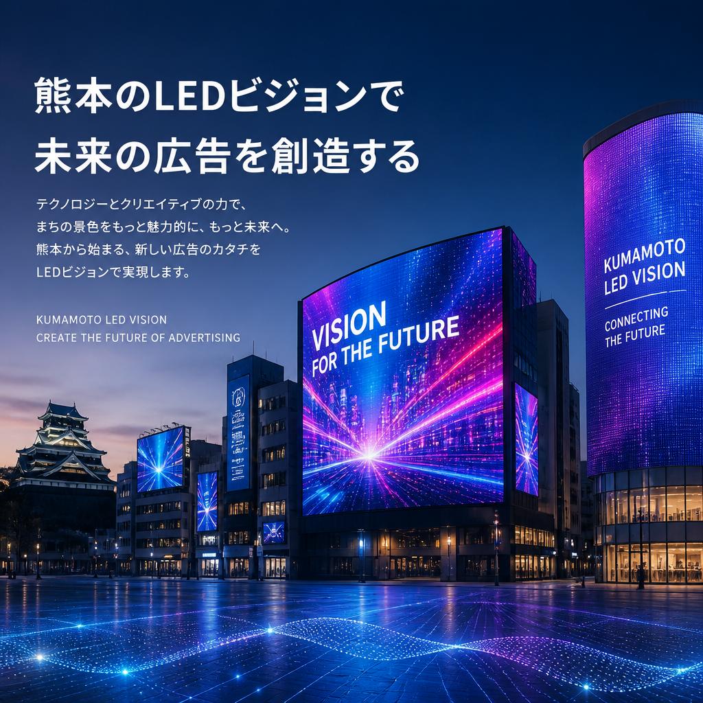 熊本のLEDビジョンで未来の広告を創造する