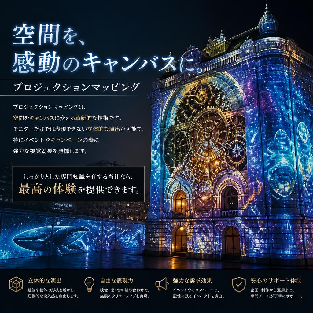 プロジェクションマッピングでの新たな演出