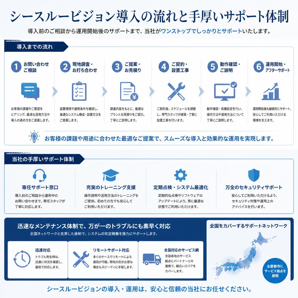 導入の流れとサポート体制
