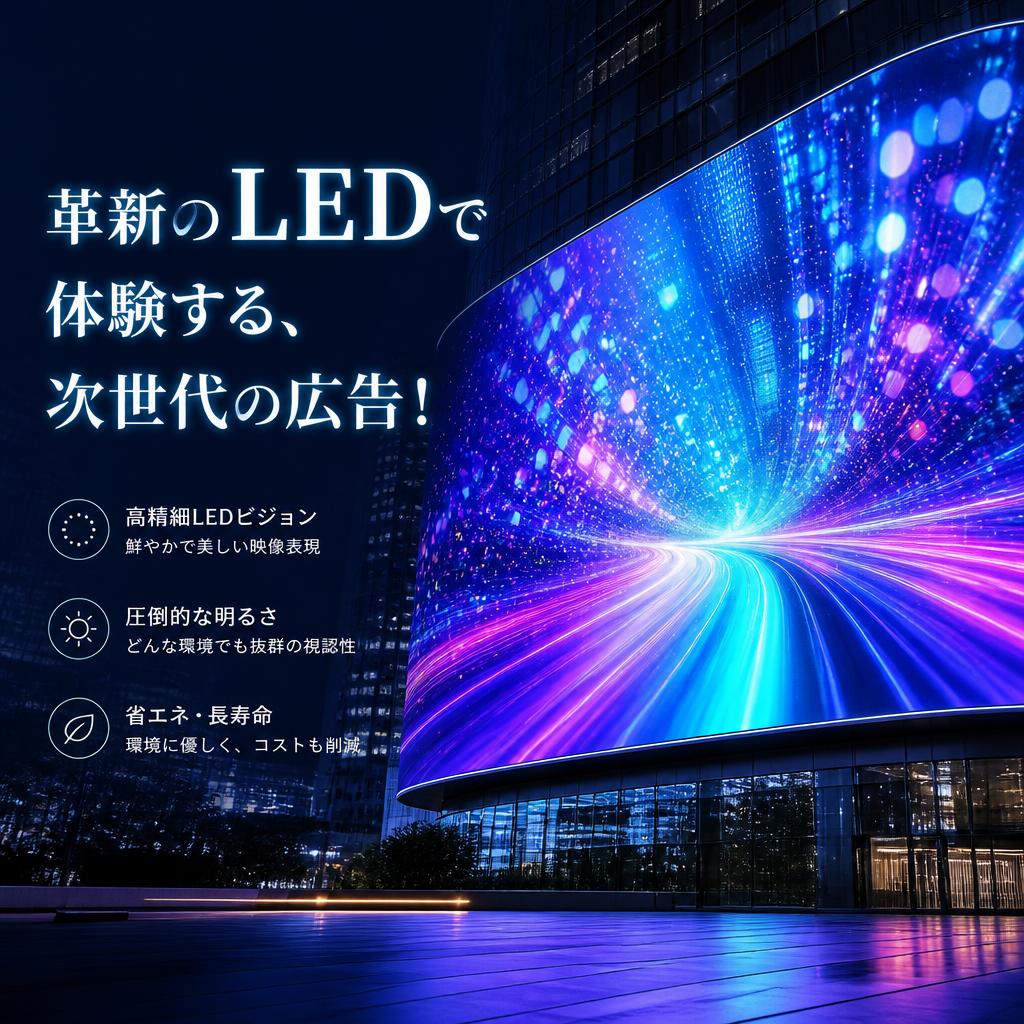 革新のLEDで体験する、次世代の広告！