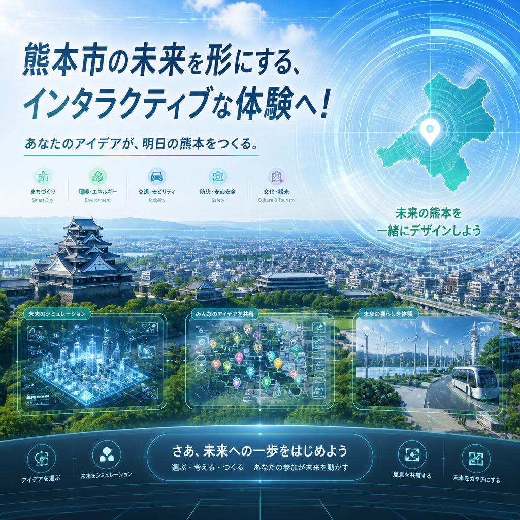熊本市の未来を形にする、インタラクティブな体験へ！