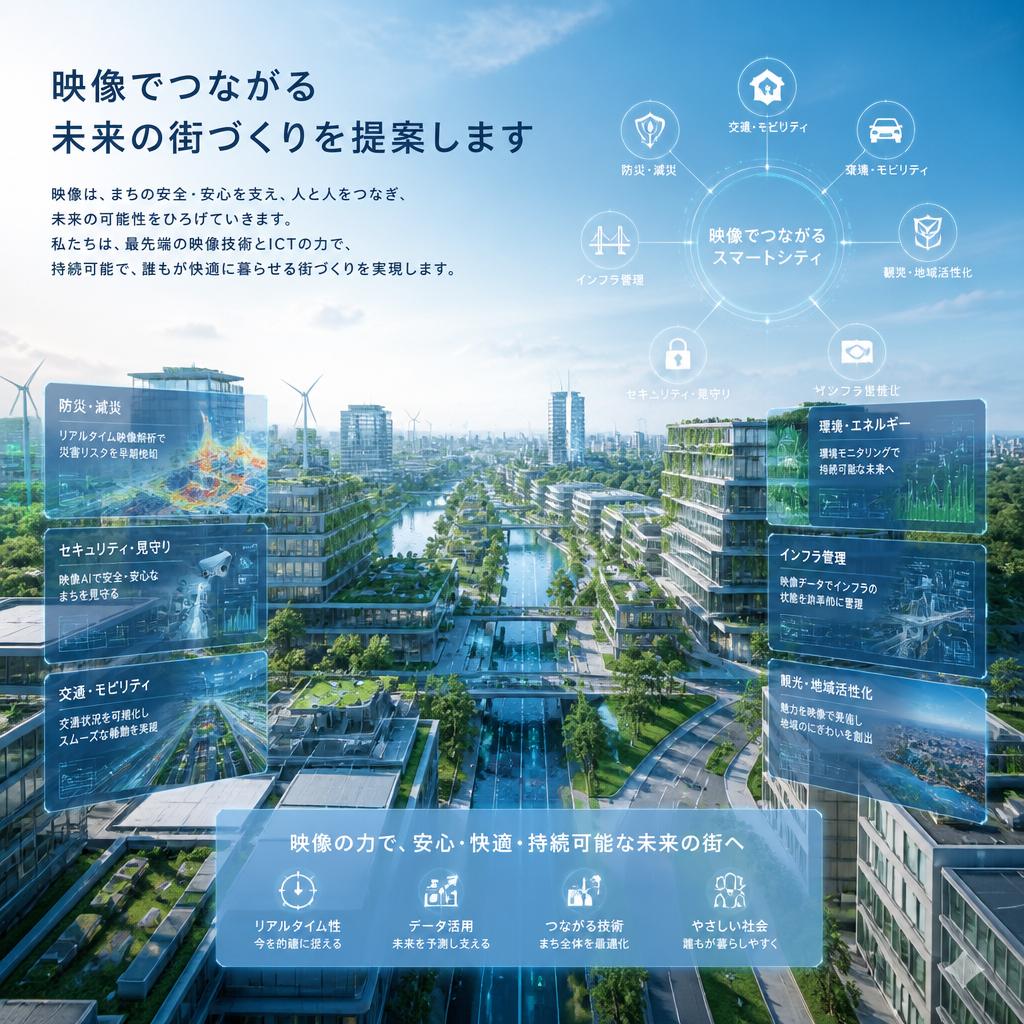 映像でつながる未来の街づくりを提案します