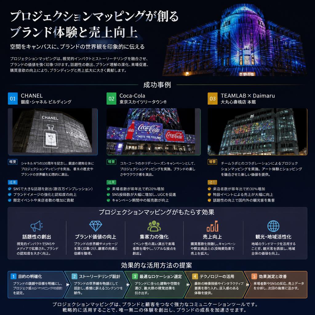 マーケティングに生かすプロジェクションマッピング