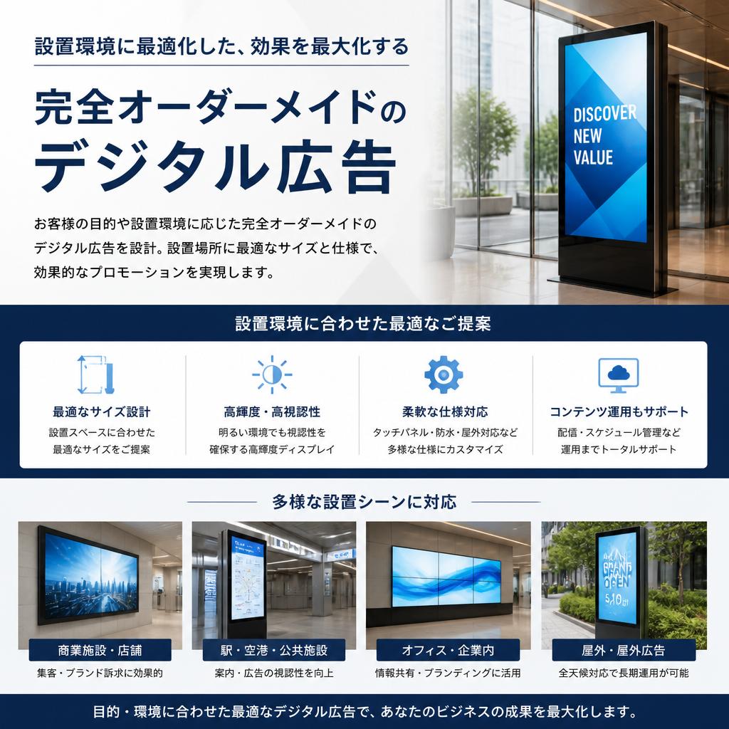 オーダーメイドのデジタル広告ソリューション