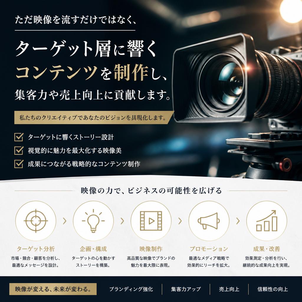 魅力的な映像コンテンツ制作