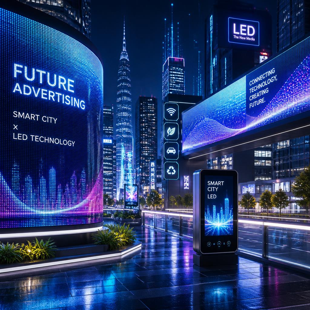 未来の広告を形作る、スマートシティとLED技術の融合
