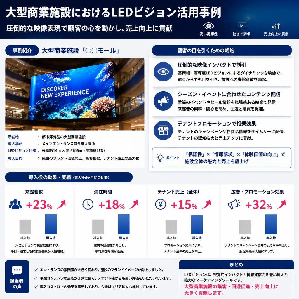 大型商業施設での効果的な活用事例
