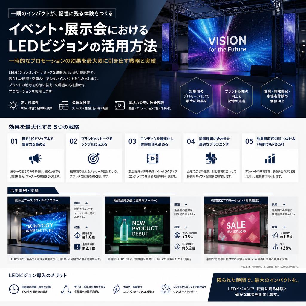 イベント・展示会でのインパクトを最大化！