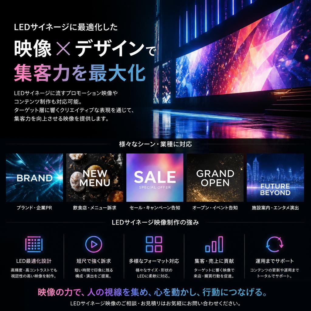 映像コンテンツ制作はお任せ！