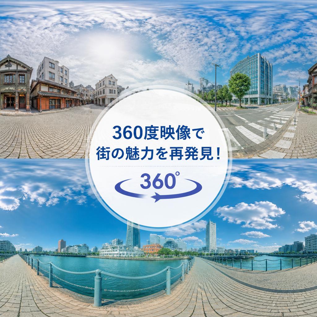 360度映像で街の魅力を再発見！