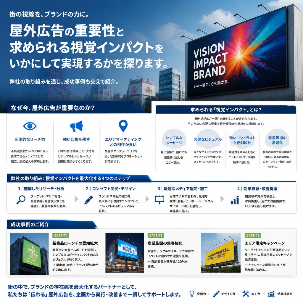 屋外広告におけるインパクト