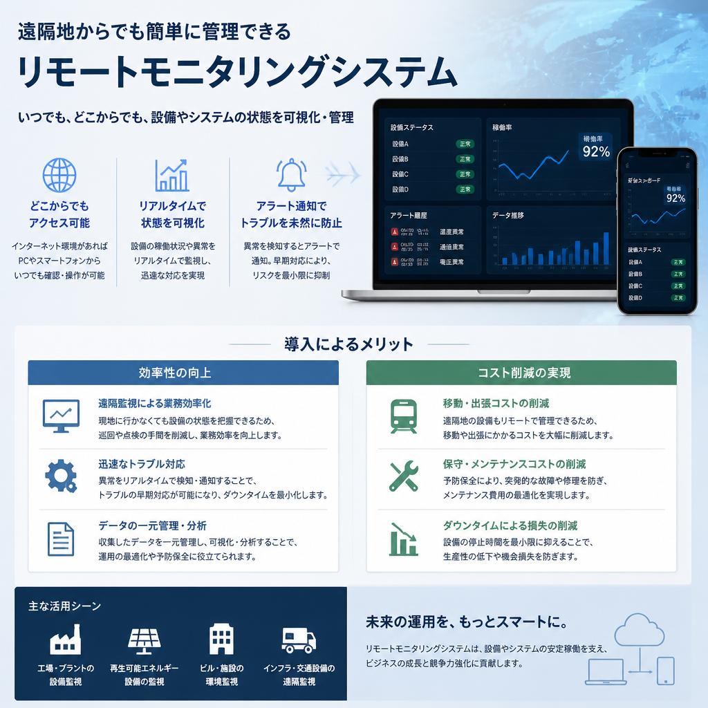 リモートモニタリングの利便性