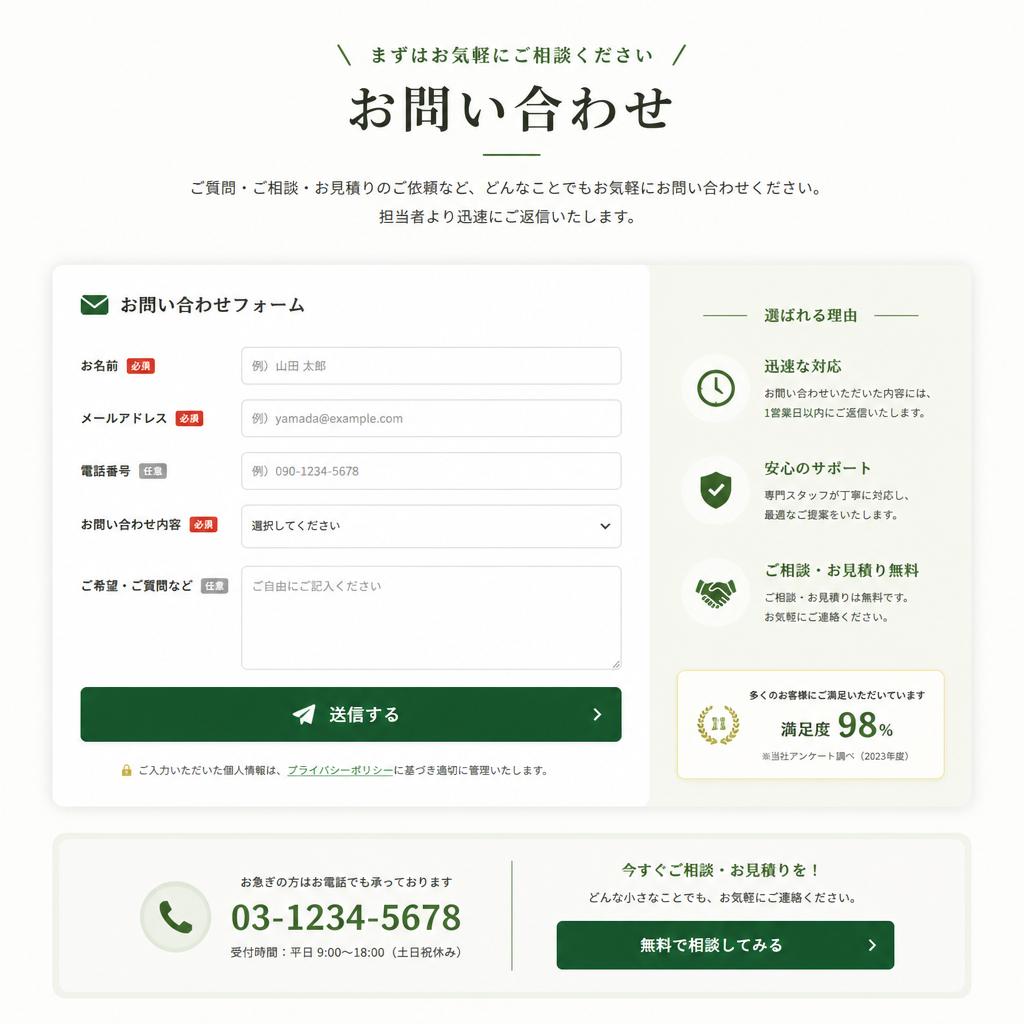 今すぐお問い合わせ！あなたのビジョンを実現するために