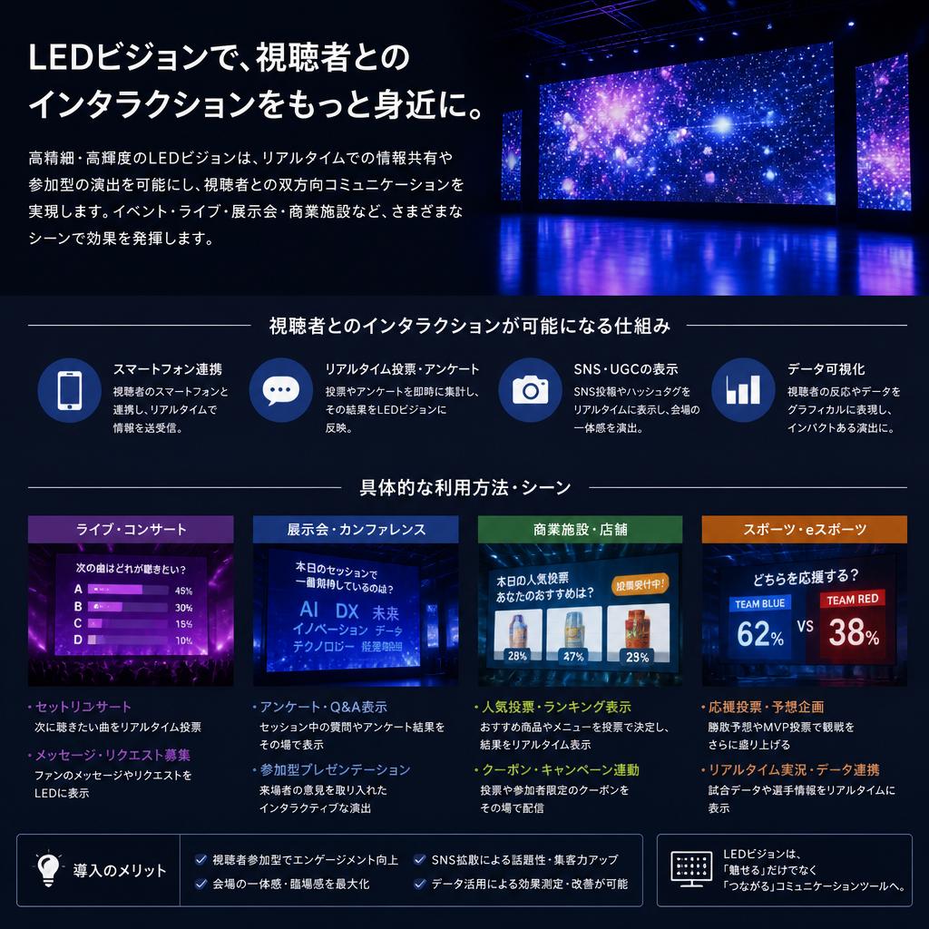 3. LEDビジョンで実現するインタラクティブな体験