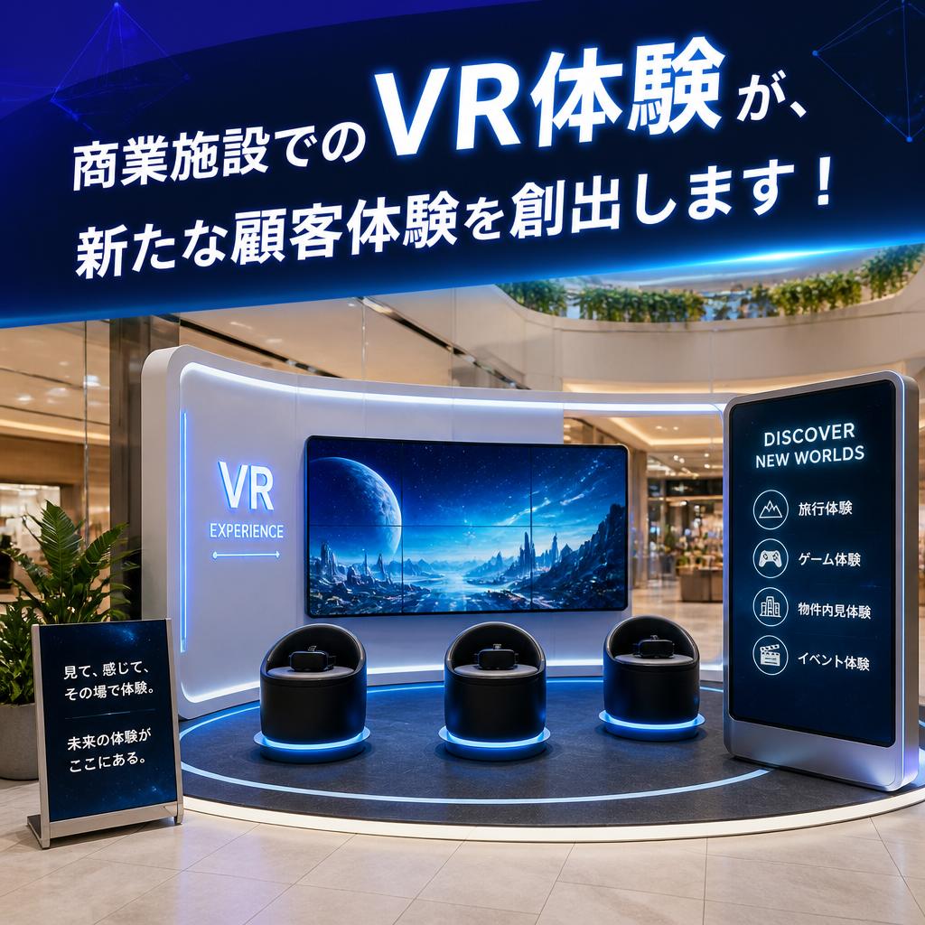 商業施設でのVR体験が、新たな顧客体験を創出します！