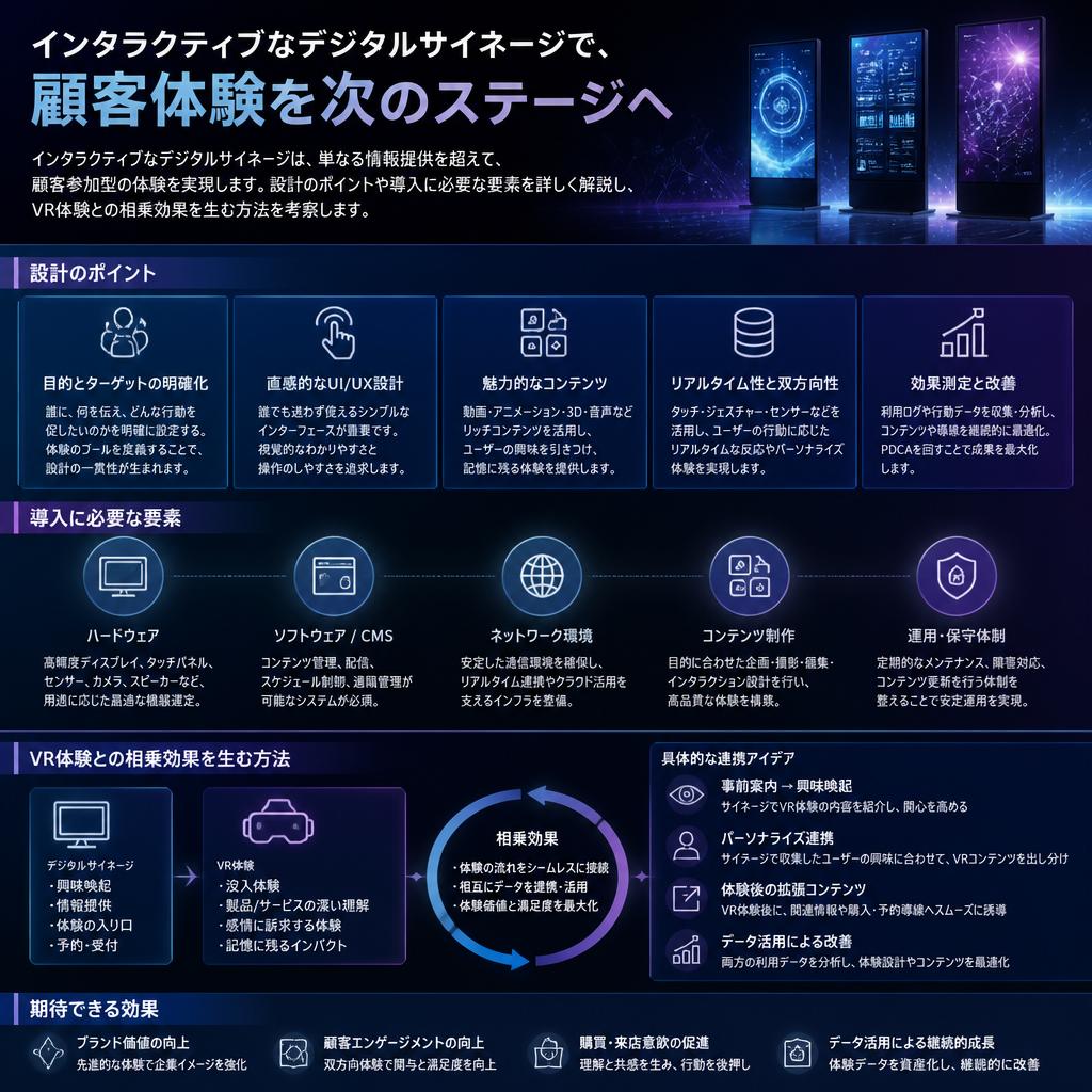 インタラクティブなデジタルサイネージの設計