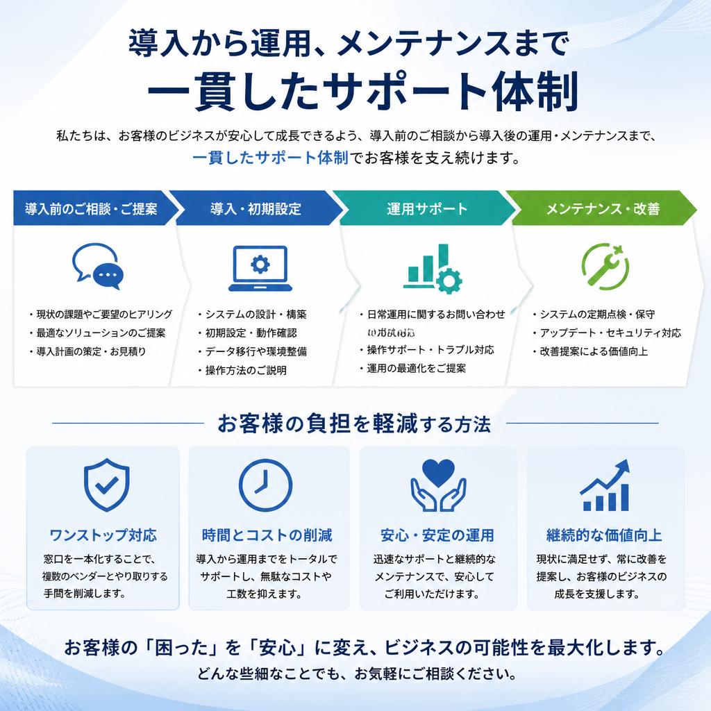 5. スムーズな導入とサポート