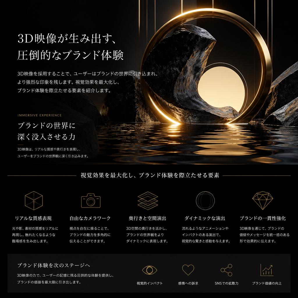 3D映像で広がる没入感