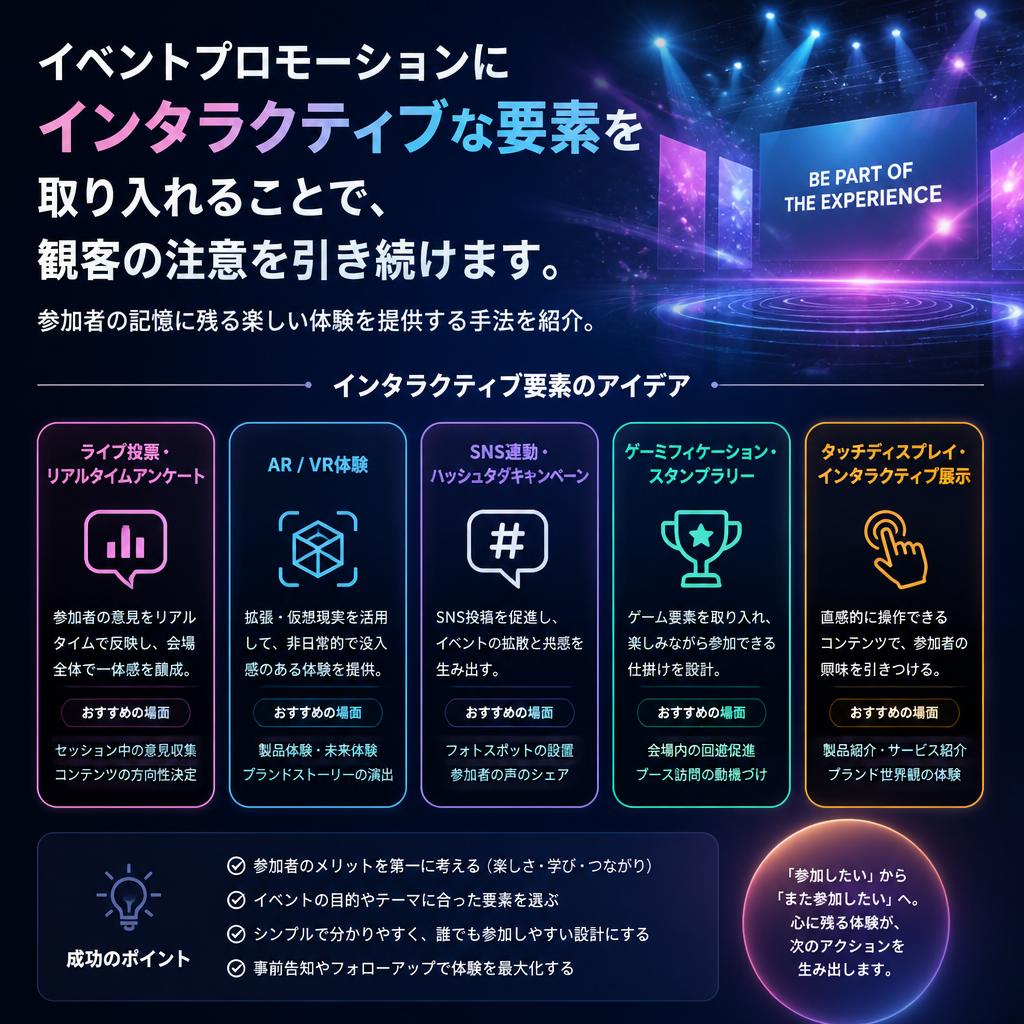 エンタメ性を高めるイベントプロモーション