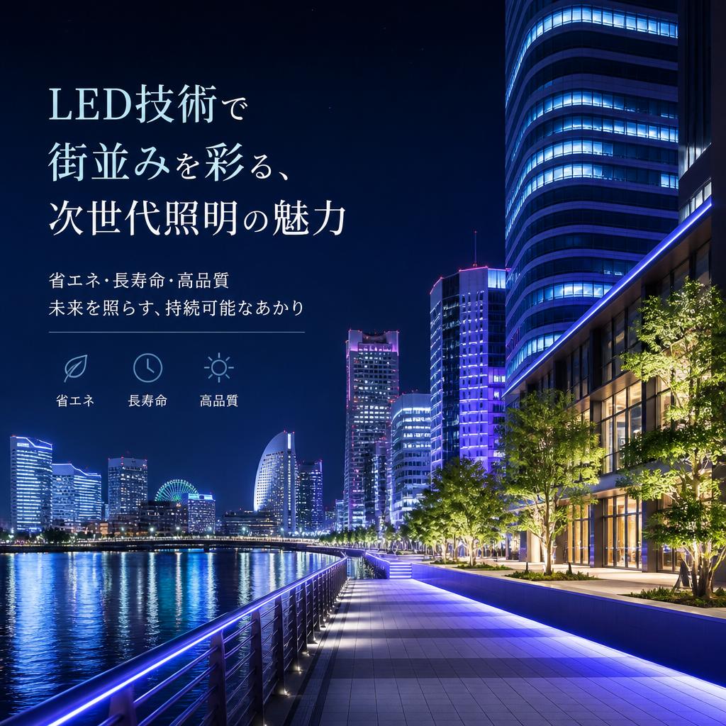 LED技術で街並みを彩る、次世代照明の魅力