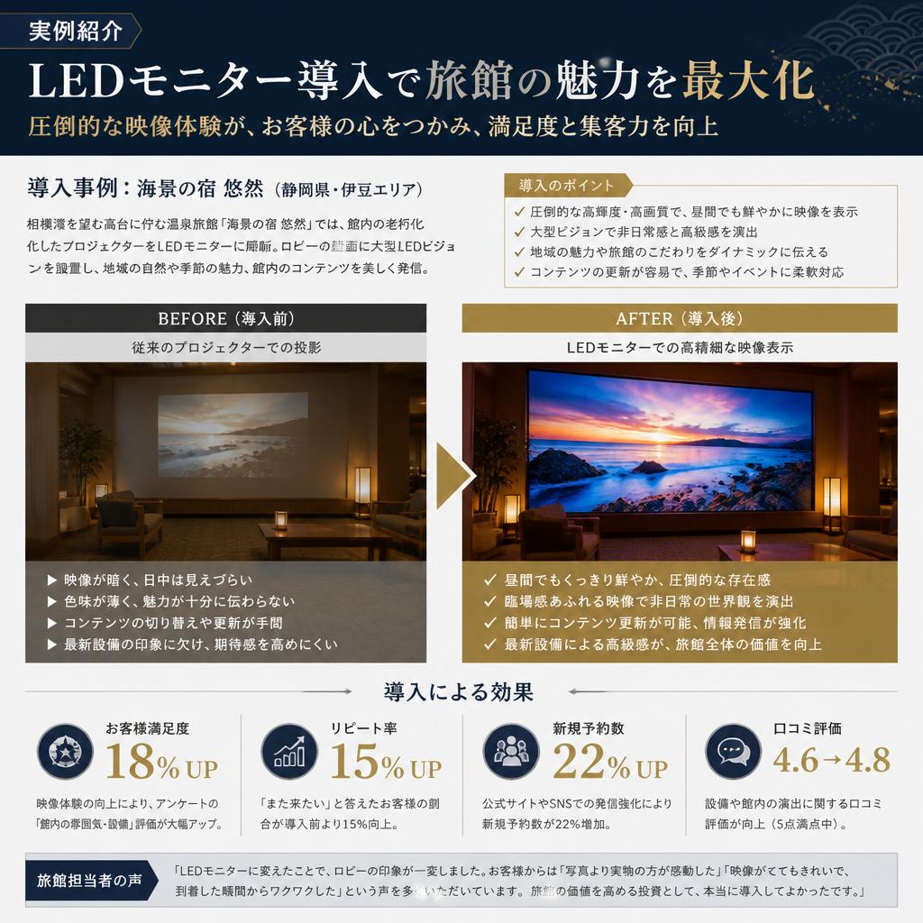 4. 事例紹介：成功した旅館のウェルカムボード