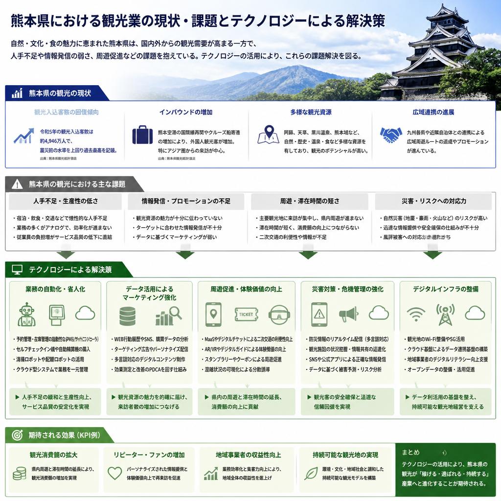 熊本県が抱える観光課題