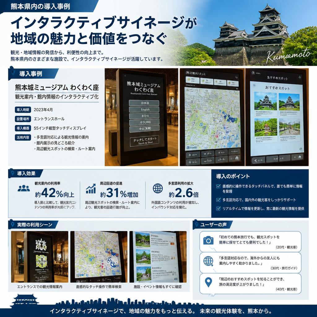 インタラクティブサイネージの導入事例