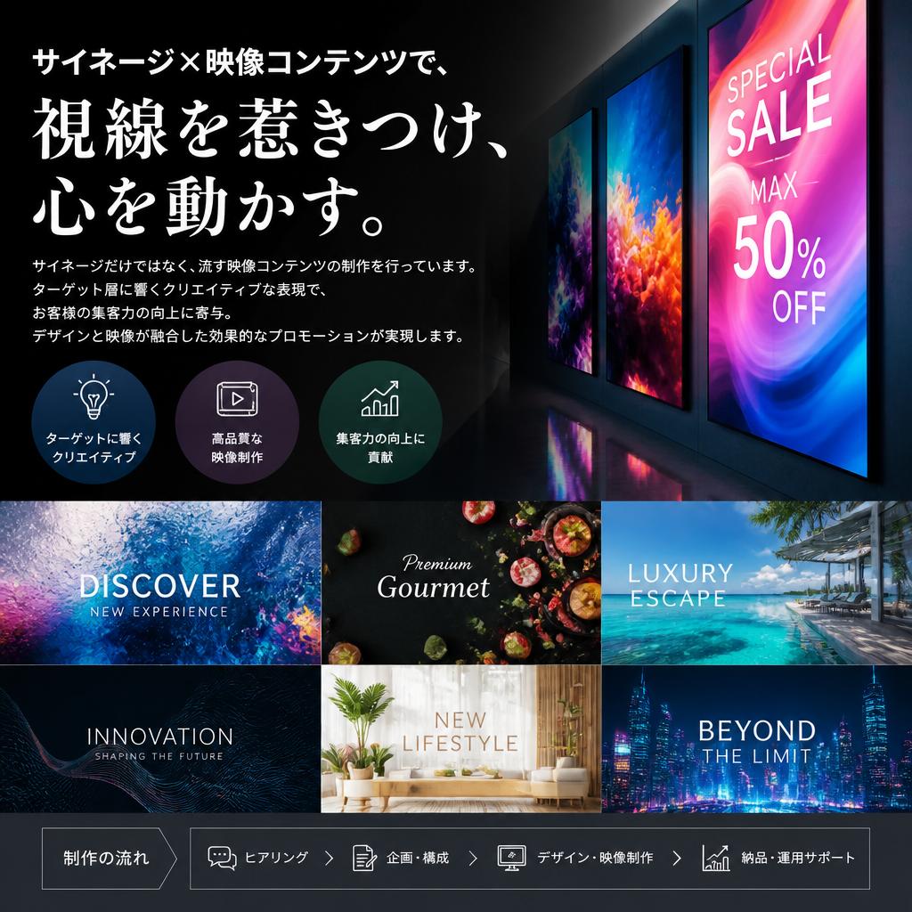 映像コンテンツ制作で集客力向上