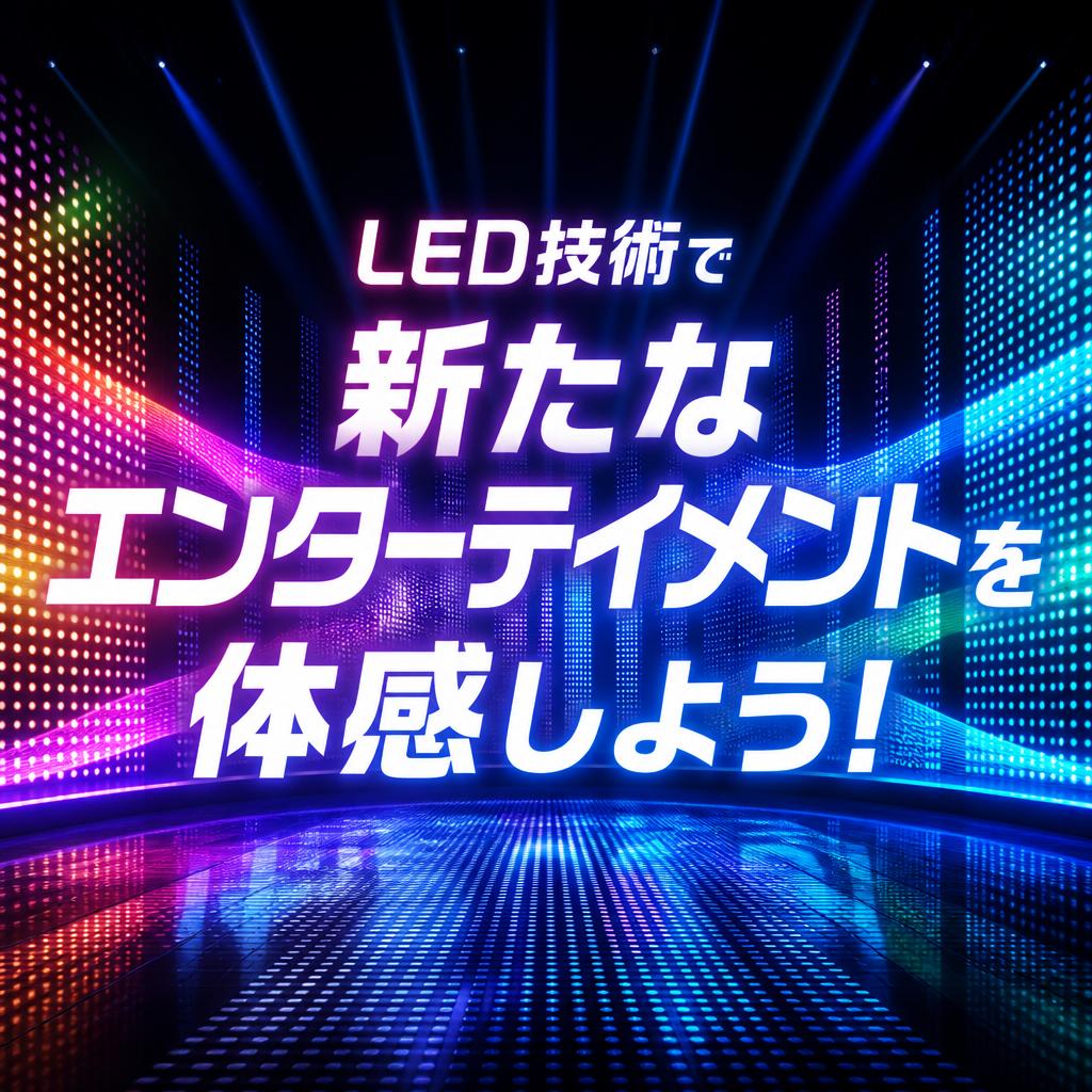 LED技術で新たなエンターテイメントを体感しよう！