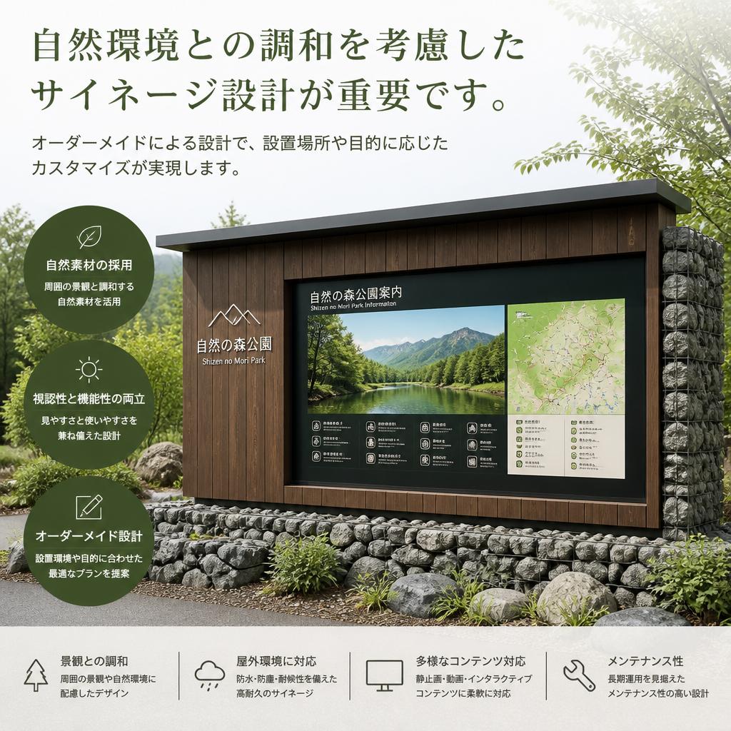 自然な体験を可能にするサイネージ設計