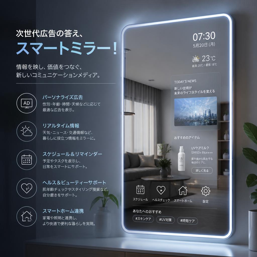 次世代広告の答え、スマートミラー！