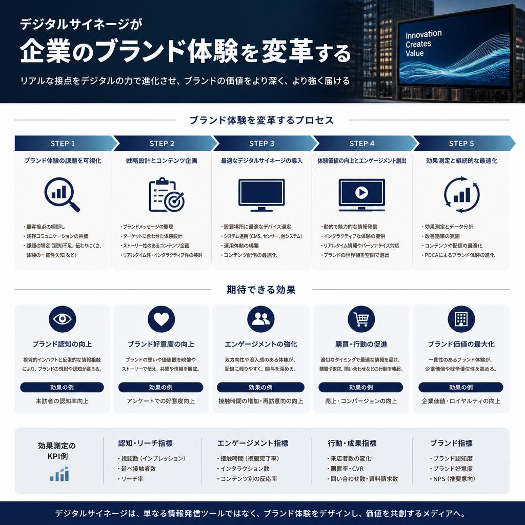 ブランド体験を深化させるサイネージ