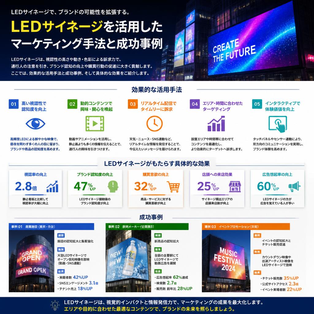 効果的なマーケティング手法としてのLEDサイネージ