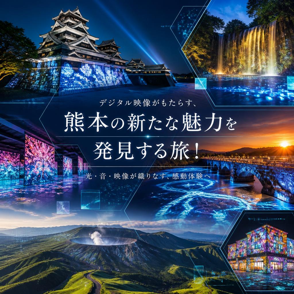 デジタル映像がもたらす、熊本の新たな魅力を発見する旅！