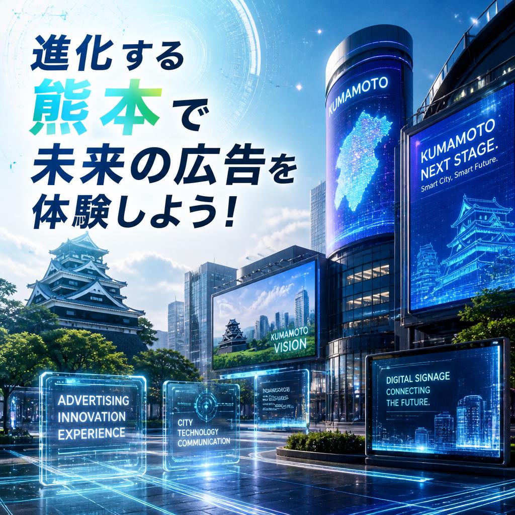 進化する熊本で未来の広告を体験しよう！